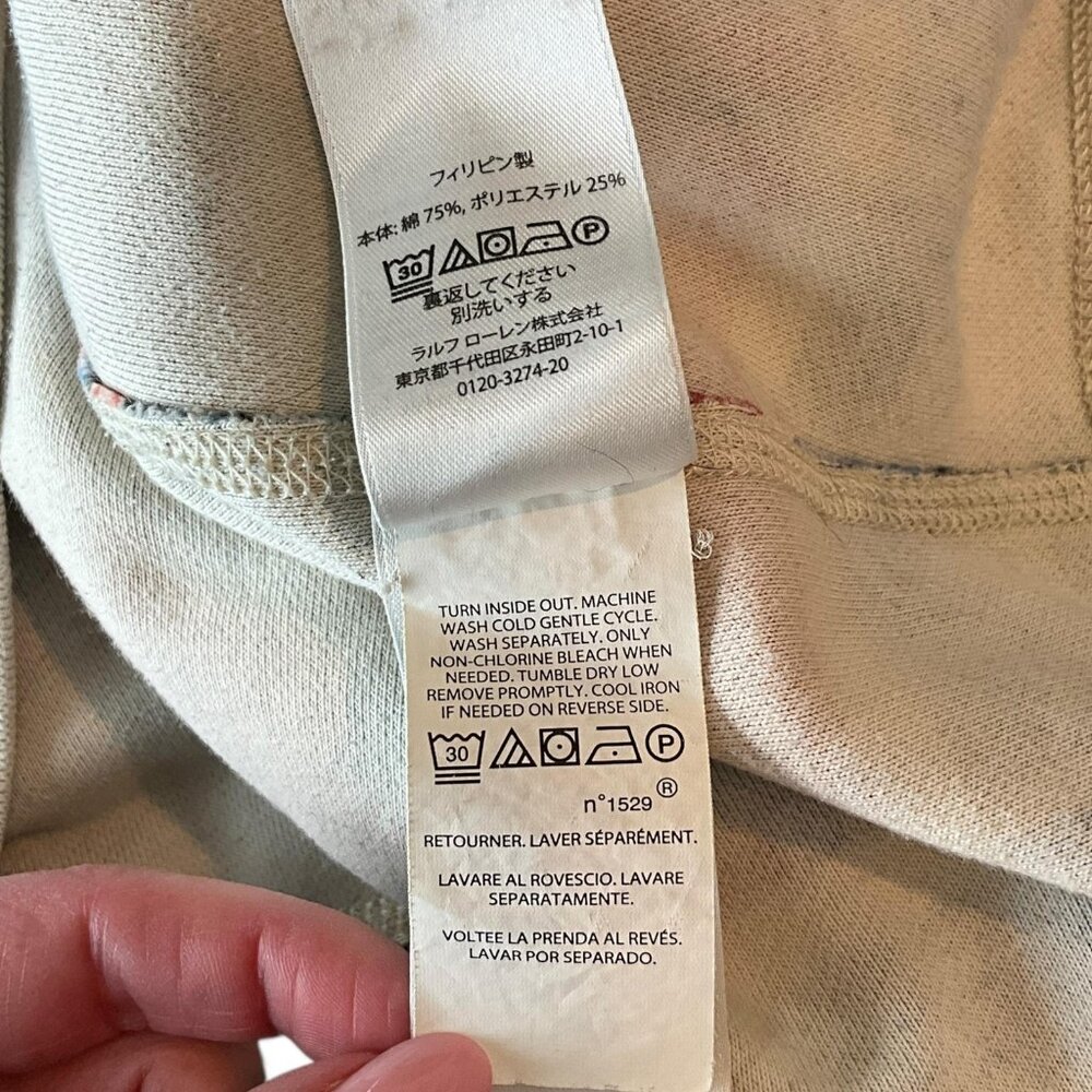 Polo Ralph Lauren Beacon Aztec Southwestern Fleece Hoodie Mens Medium Pullover - Picture 13 of 15